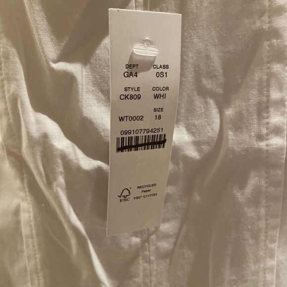 J. Crew White Fit And Flare Mini Dress Sleeveless Size 18 Coquette Romantic - Picture 9 of 15